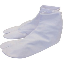 Fukusuke Adult Japanese Kimono Tabi Socks with 4 Kohaze Clasps (27cm/10.6inch), White