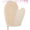 Guantes de Baño Exfoliantes de Lino Beige PLAFOPE 2 Piezas