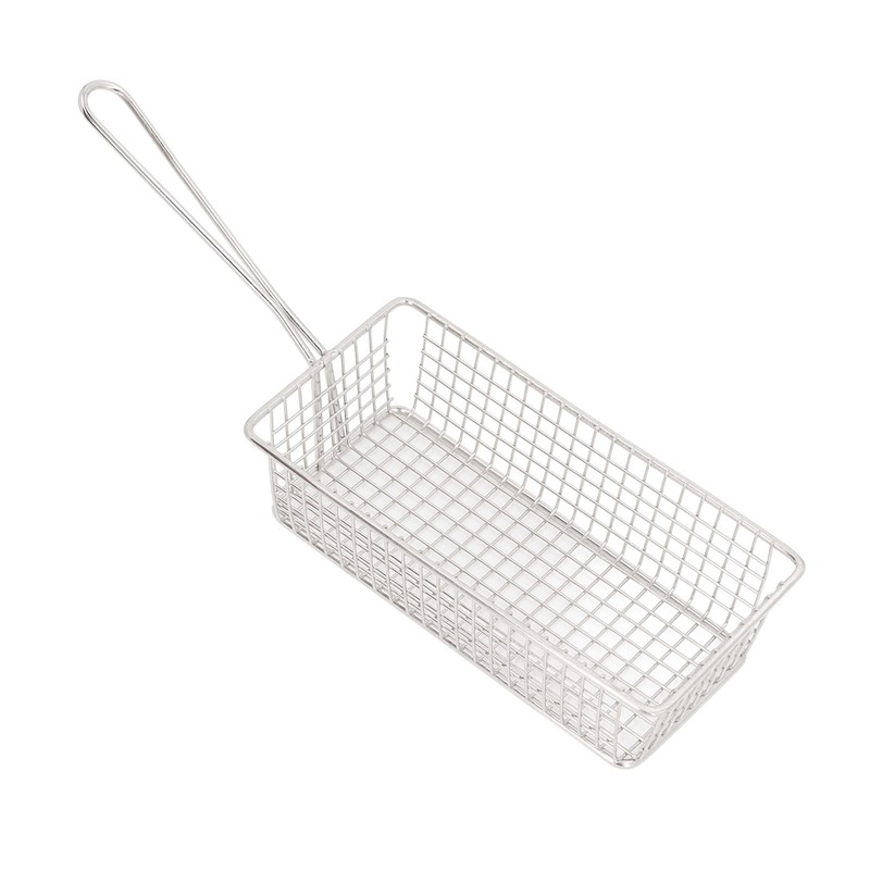 Stainless Steel Deep Fryer Basket with Long Handle Multifunction Easy