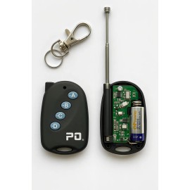 Pack 2 Controles Po Samars Portón Automático Llavero General Code 433 Mhz Compatible Puertas Receptor Universal Ideal Residencias Alta Durabilidad Incluye Pilas
