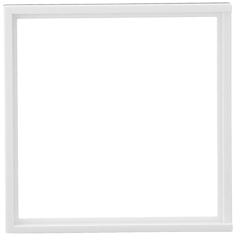 GIRA 028203 Intermediate Plate with Square Top Pure White, Glossy