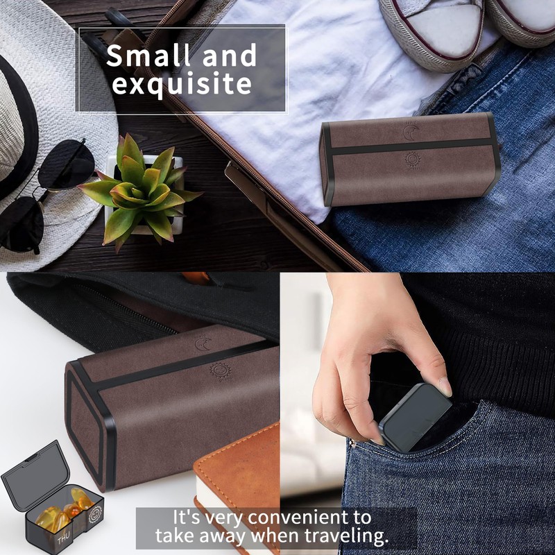 TOMSKYE Multi-functional Pill Case, Large Capacity, Surface Wool, Stylish Portable