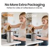 Veken Coffee Canister, 39OZ Large, Airtight Stainless Steel Food Storage