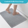 Waffle Bath Mat 30" x 17" Super Absorbent - Non