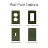ENBRIGHTCO ENBRIGHTCO Decorator Light Switch,Oliver green finish wall plate cover,stainless