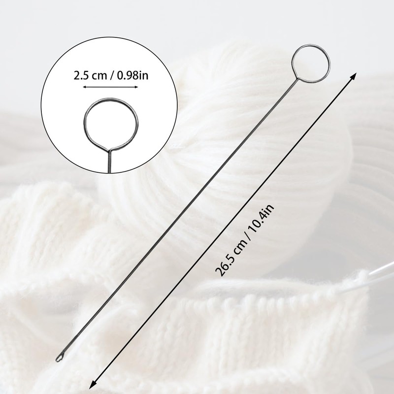 6 Pcs Sewing Loop Turner Hook, Crochet Sewing Supplies, Stainless