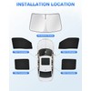 Canvcle Windshield Sun Shade for 2022-2025 2026 Nissan Frontier Accessories