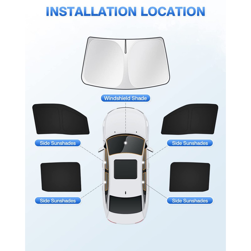 Canvcle Windshield Sun Shade for 2022-2025 2026 Nissan Frontier Accessories