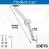 Lid Support Hinge, Pack of 2 Flap Fittings, Lid Support