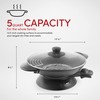 Aroma Housewares AEW-306 Electric Wok with Tempered Glass Lid Easy