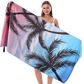 UMIPUBO Beach Towel Microfibre Towel Extra Large Lightweight Beach Towel for Travel, Swimming, Camping, Holiday Quick Dry Sand Free Super Absorbent Oversized Towels (180x80cm) (Coconut, One Size)