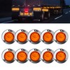 Wodvyss 10-Pack Red 2" 4 LED Round Trailer Side Marker