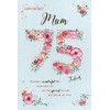 Happy 75th Birthday Mum Card