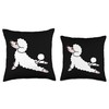 Yoga Poodle Dog Throw Pillow