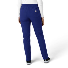 Carhartt Scrubs C51213 Women's Force® Modern Fit Straight Leg Pant XXX-Large Petite Galaxy Blue