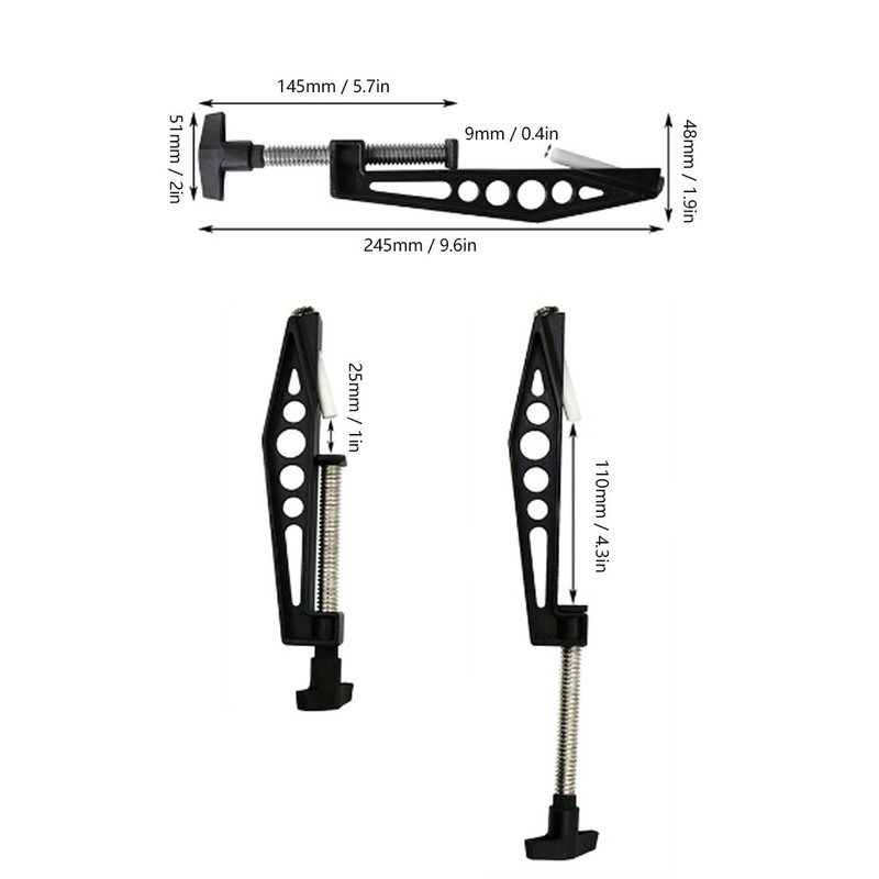 Slant Hole Pull Clip Carpenter Fixed Clamp Hardware Woodworking Accessory