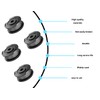 Lhbwhiz 4 Pieces Thread Spools Compatible with Bosch Grass Trimmer