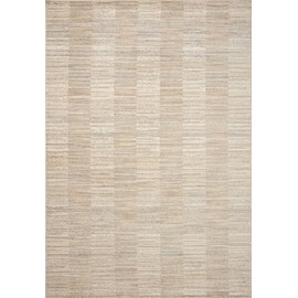 Loloi Arden Rug, Natural & Pebble 2'-6" x 4'-0" Area Rug – Neutral Accent Rugs for Living Room, Bedroom, Entryway & Hallway, No Shed High Traffic Area Home Decor Rug