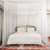 Mecoyas Mosquito Net, Upgraded, Beautiful Design, 4 Entrances, Prevents Insects,
