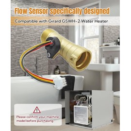 Water Flow Sensor Fits for Girard RV Tankless Water Heater GSWH-2,Replace # 2022107584 2GWH-24