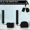 VUTUXA KeyChain Wallet Wristlet Wallets For Women Mini Zip Dual