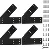 TROPTOLKY 45 Degree Angle Flat Bracket,Heavy Duty Steel Corner Brackets