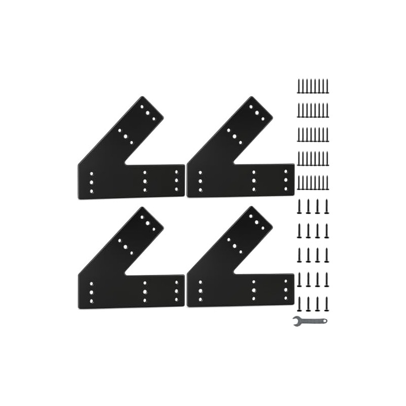 TROPTOLKY 45 Degree Angle Flat Bracket,Heavy Duty Steel Corner Brackets
