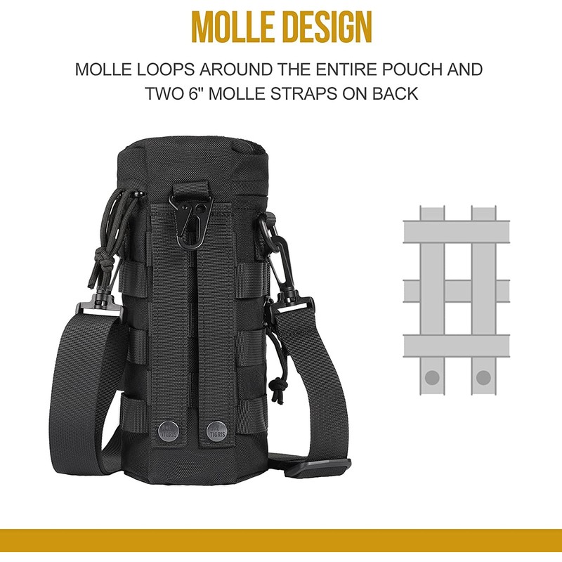 OneTigris Sniper Bottle Pouch 1000D Nylon Tactical EDC Water Bottle