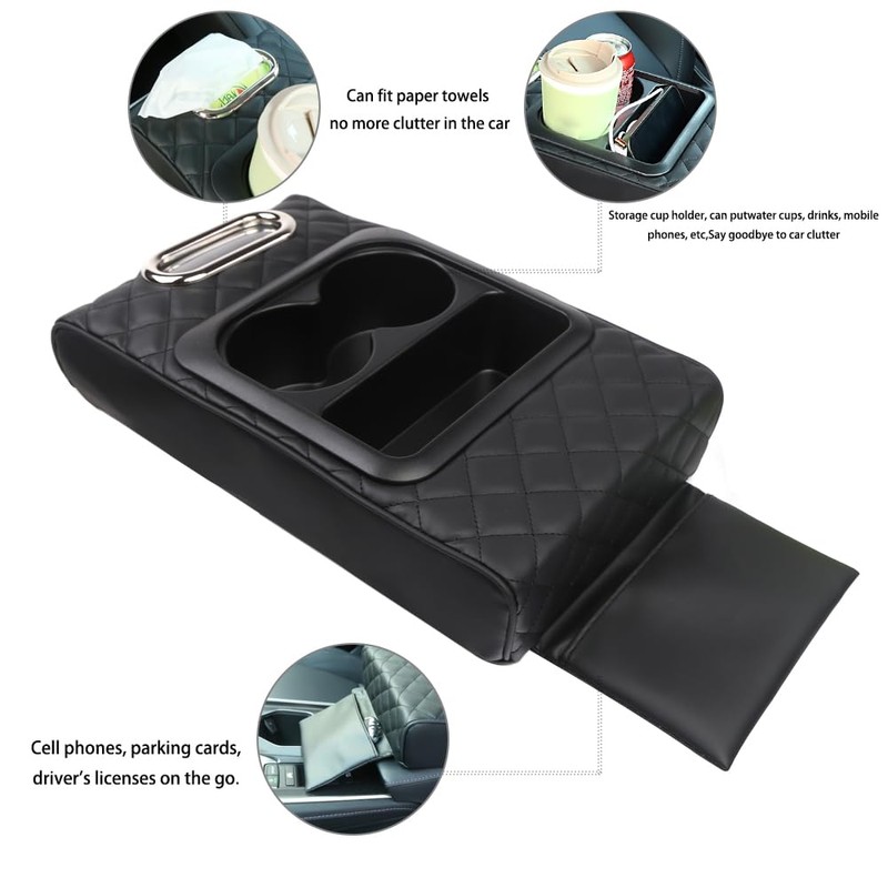 JDM Middli Multi-Functional Adjustable Armrest Cushion - Universal Car Boat