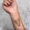 4 x 'Dragon Skull' Temporary Tattoos - Water Resistant, Skin-Safe,