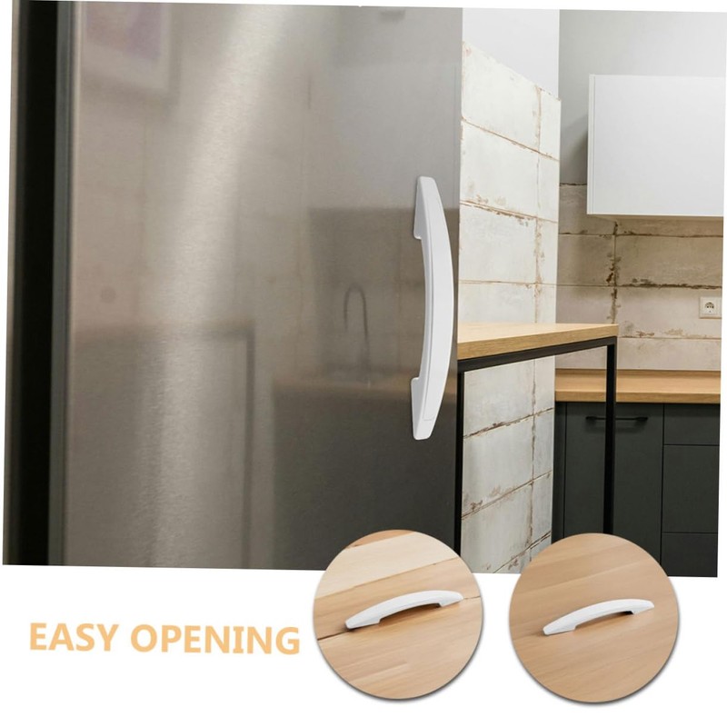 ORFOFE 3pcs Freezer Door Handle Replacement Plastic Refrigerator Handle Easy