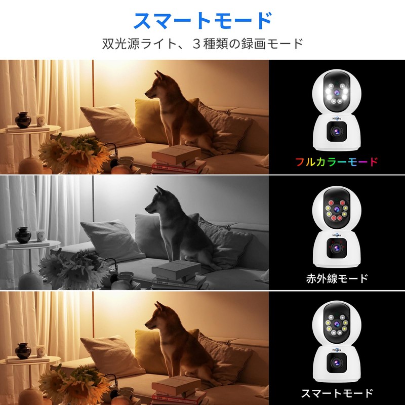 【Dual Lens Camera】 Hiseeu PTZ 3 Megapixel Alexa - Alexa