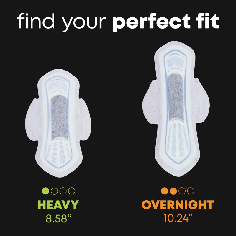 U by Kotex Balance Teen Ultra Thin Overnight Pads with