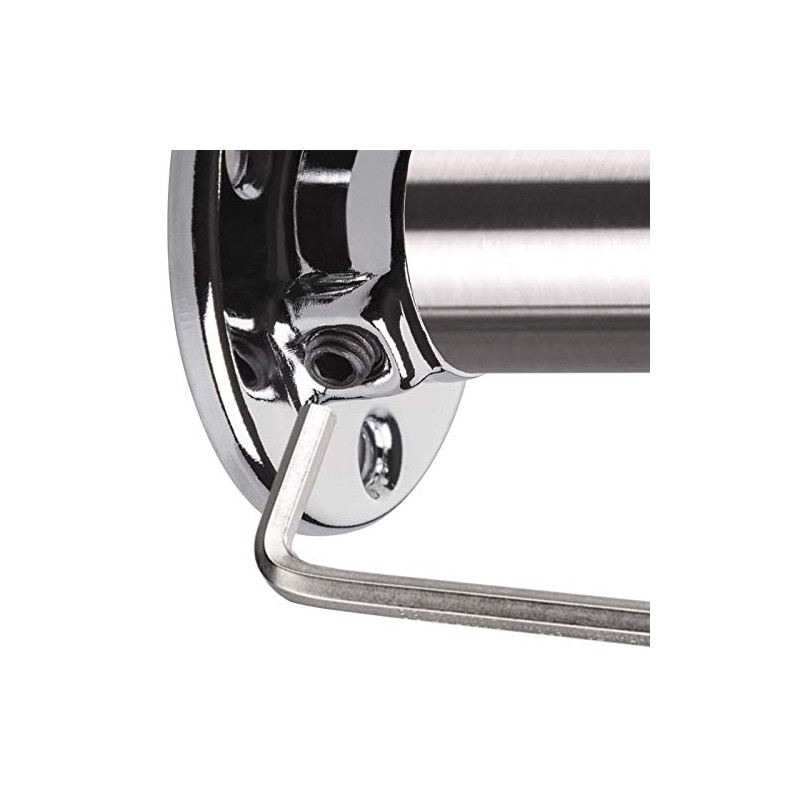 1 Pair (2 Pieces) Cupboard Rail Bearings Chrome-Plated Shiny for