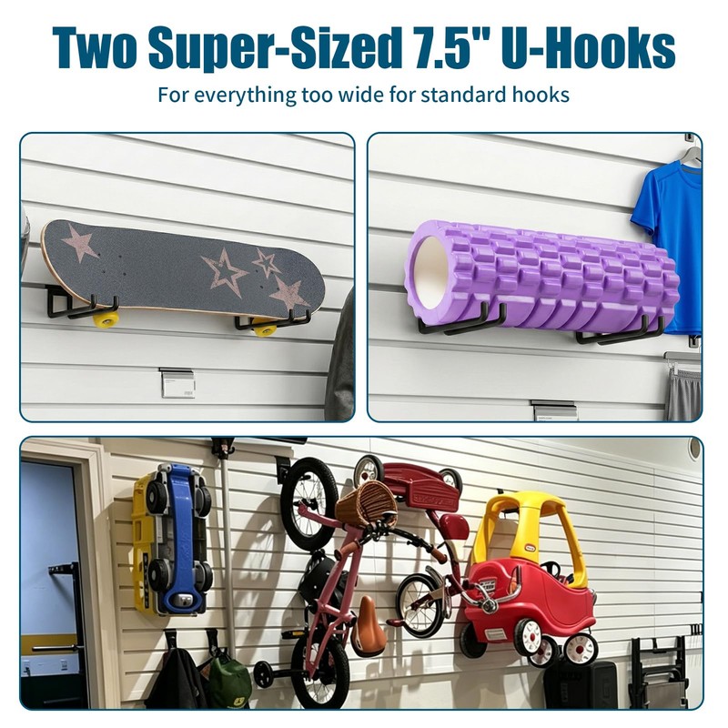 Dmprosel 34PCS Slatwall Accessories Set: Baskets, Hooks Set, Screw Bins