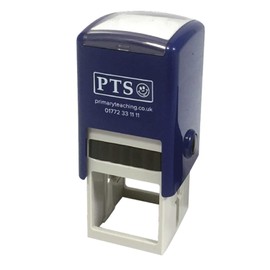 1 Cold Task Pre-inked Stamper Blue Ink Ready To Use 25mm Primary Teaching Services