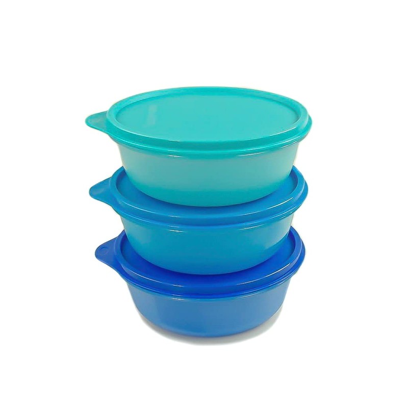TUPPERWARE Ciotole Multiple (3) 600ml blu Oscuro + blu +