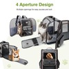 Lekebobor Large Cat Backpack Carrier Expandable Pet Carrier Backpack for