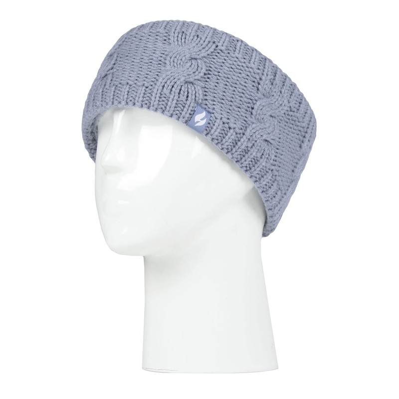 Heat Holders - Ladies Thick Cable Knitted Fleece Lined Thermal