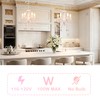 Alighting Plug in Chandeliers, 4-Light White & Pink Small Acrylic