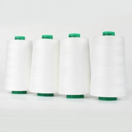 4x 5000m Ackermann Universal Sewing Thread, Thickness 120, Quality Yarn, Yarn for Overlock Sewing Machines