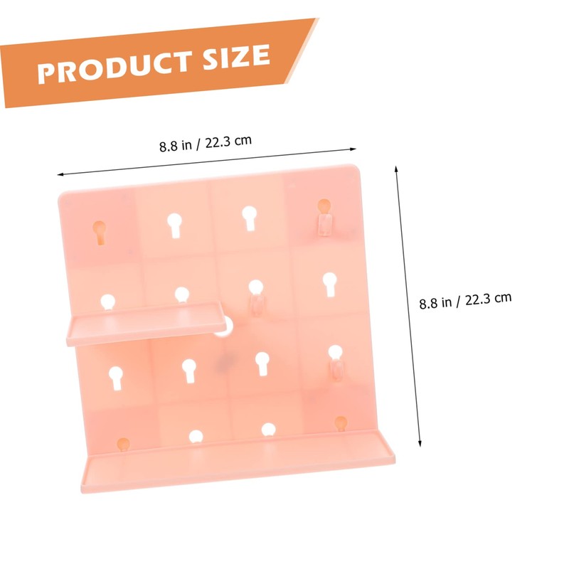 ULTECHNOVO Multi-Purpose Pegboard Wall Shelf Baskets Space Saving Living Room