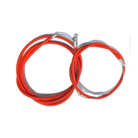 AARNAV Red Brake Cable Set FRONT REAR BMX MTB BIKE CYCLE BRAKE CABLES, Outer & INNER, Complete Brake Cable Set for Bicyle Red Bike Brake Cable (Red Complete Cable Set)