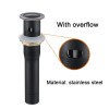 4 Inch Oil Rubbed Bronze Bathroom Faucet with Pop-up Drain