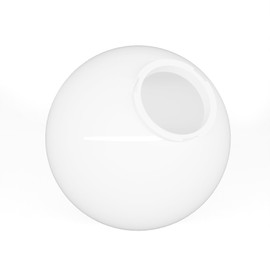 KastLite 10" White Acrylic Lamp Post Globe | Smooth Textured with 3.94" Twist Lock Neck | Manufactured in the USA