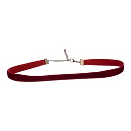 Wine Red Classic Thin Handmade Velvet choker, Vintage Necklace for Women with Extension, Perfect for Christmas, Valentine's Day, Birthday, Prom and or Everyday wear