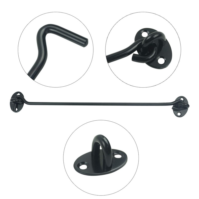 Proshopping 2PCS 12 Inch Stainless Steel Barn Door Hook and