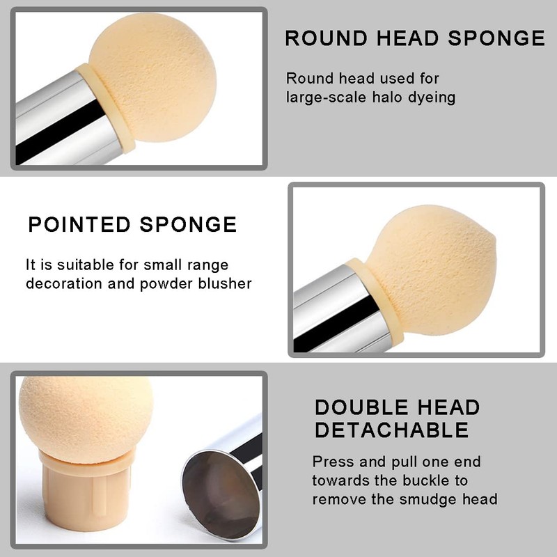 WeddHuis Nail Art Rendering Tools Double Head Sponge Stick, Nail