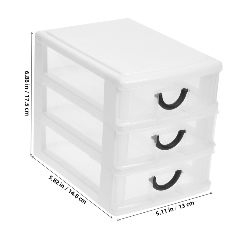 VICASKY Elegant Desk Organizer White Desktop Storage for Cosmetics Sundries