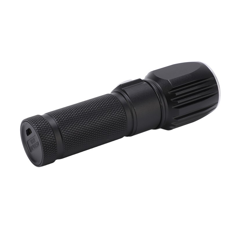 Flash Light P01 Portable Waterproof Black Handheld Flashlights with Data